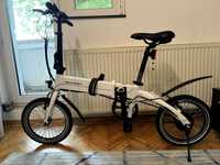 Bicicleta Electrica Pliabila Devron 16201 - 16 Inch, Alb