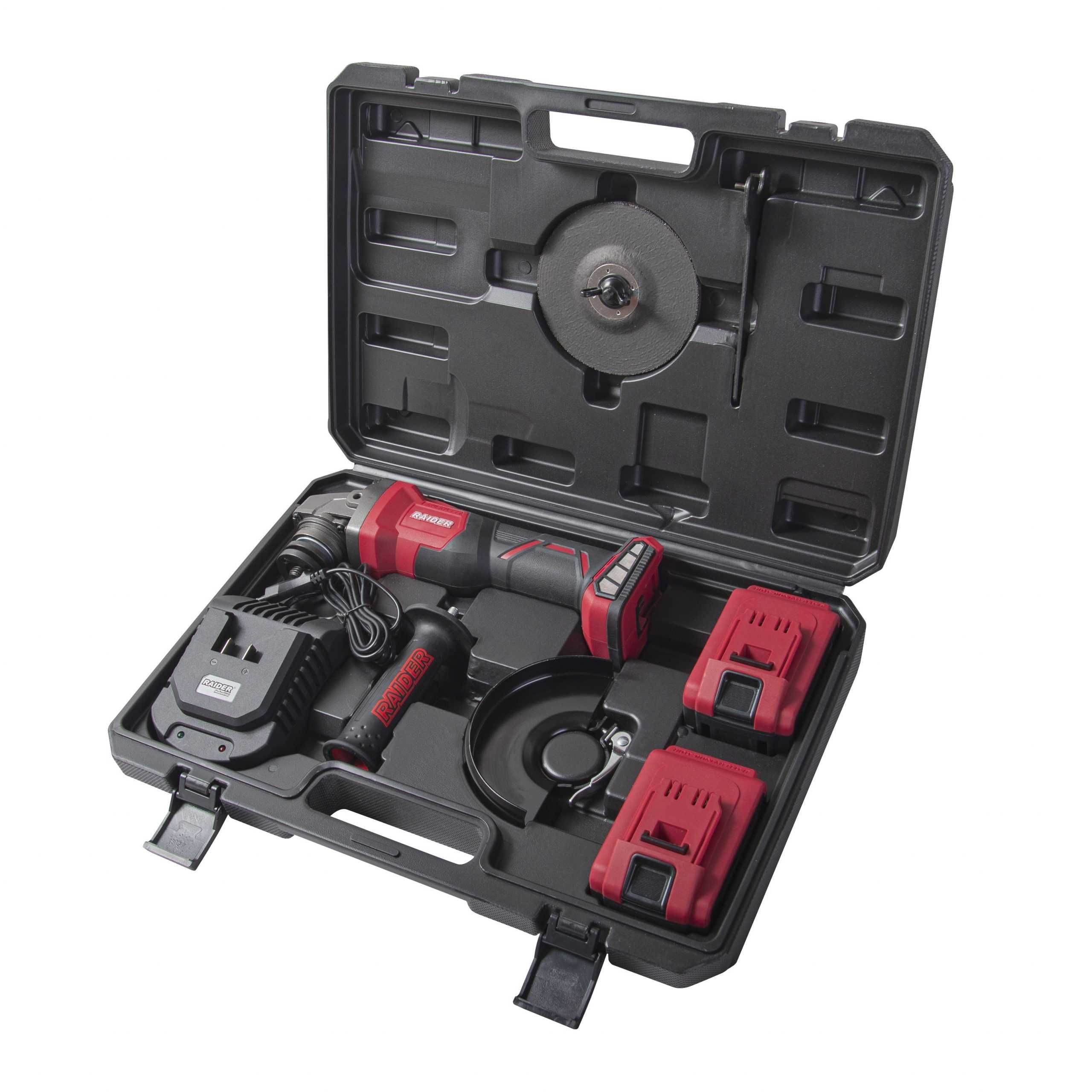 Акумулаторен ъглошлайф RAIDER RDI-AGB61, 20 V, 125 mm