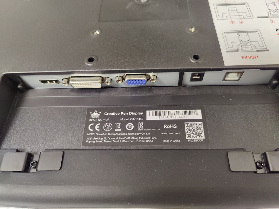 Huion kamvas gt 191 v2  19 inch tableta grafica