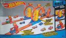 Hot Wheels двойные трассы для гонок две машинки. И большой конструктор