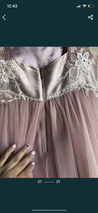 Rochie Loulou roz pudra