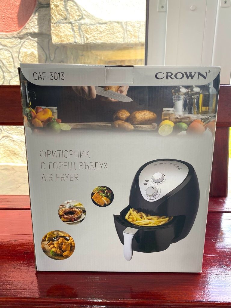 Фритюрник CROWN caf 3013  Пържене с горещ въздух