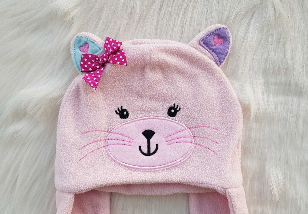 Бебешка шапка шал 2в1 размер 6-12 месеца