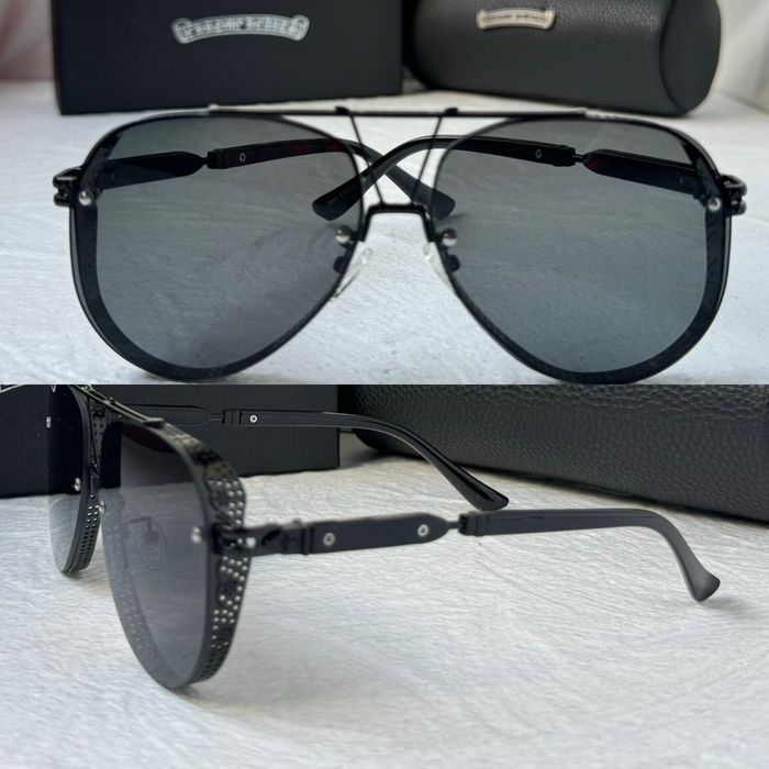 Мъжки слънчеви очила с капаци отстрани 5 цвята chrome hearts