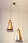Lustra (1 din 2) Mid-Century, Iluminat arhitectural, RUGGIU, vintage
