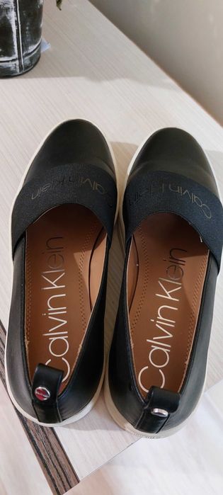 Кожени обувки Calvin Klein 38  номер