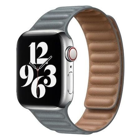 Кожена Магнитна Каишка за Apple Watch 8 Ultra 7 6 SE 5 4 44 40mm