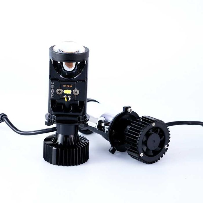 LED H4 Диодни Крушки 80W, 8000LM 2 бр. Ярка Светлина, Вентилатор 6500K