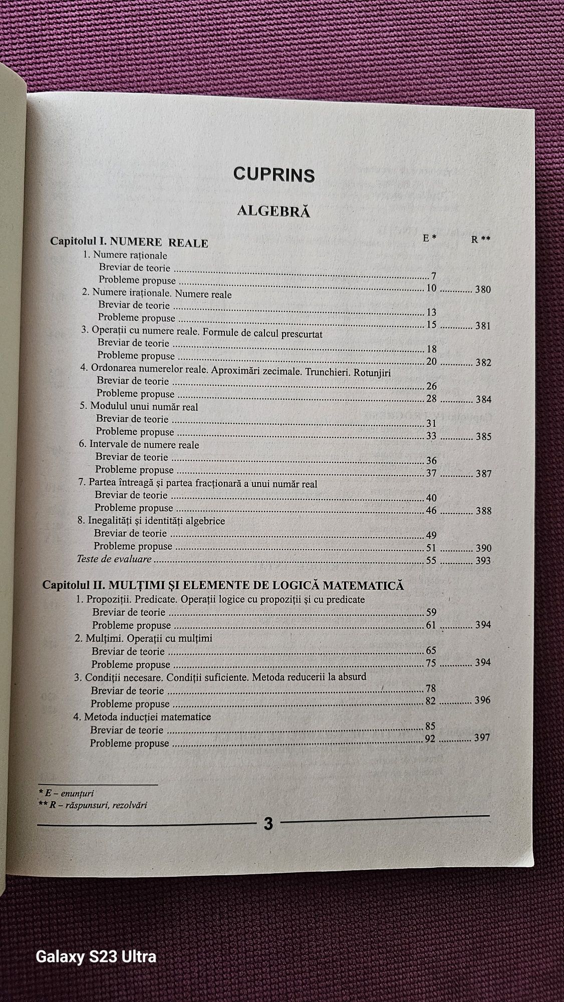 Matematica a IX-a - Sinteze de teorie