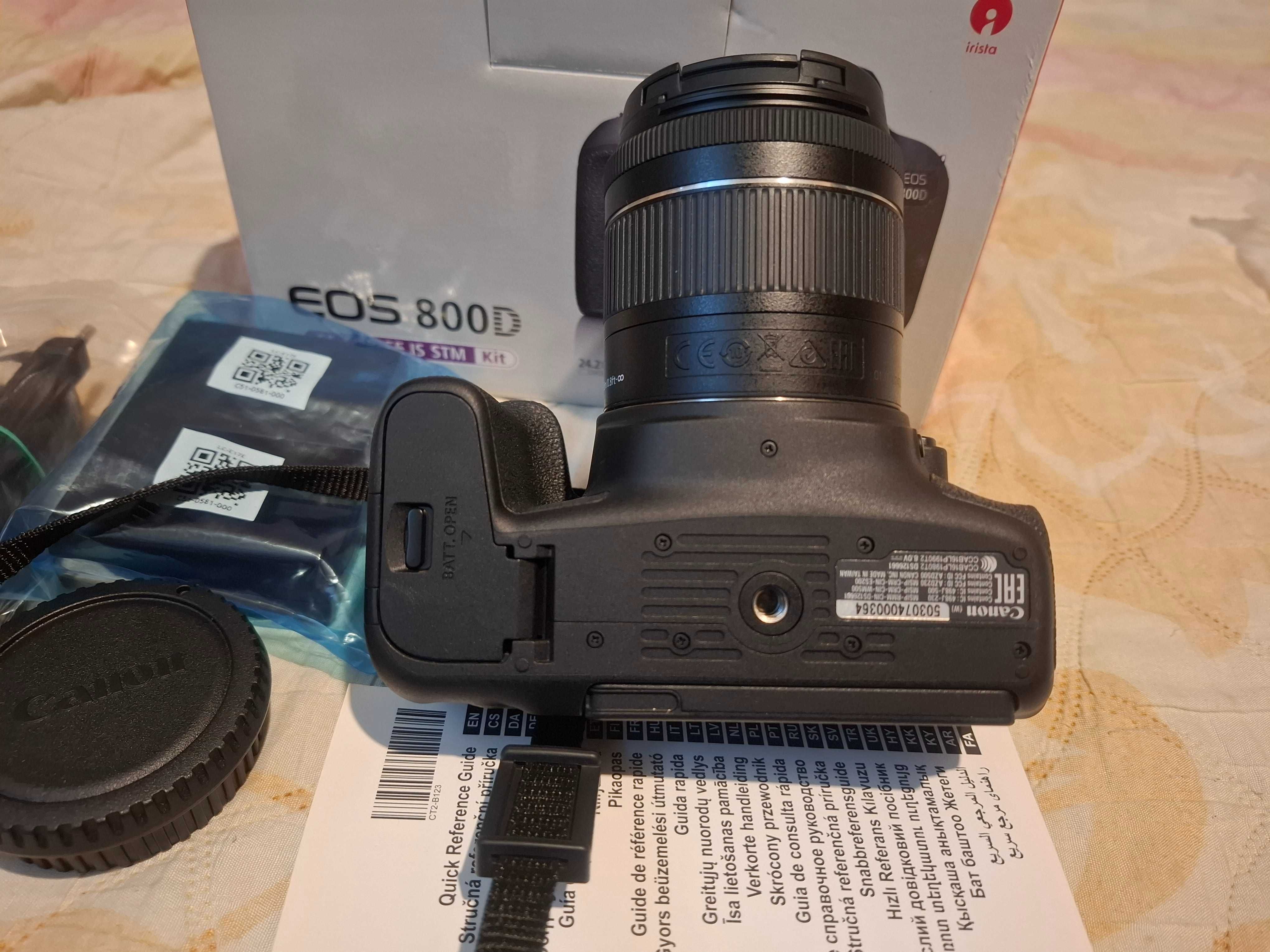 Фотоапарат Canon 800D на 9,2к