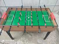 Masă de Joc 4 în 1 cu Fotbal de Masă, Biliard, Ping-Pong și Air Hockey