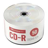 Комплект CD дискове - FIESTA CD-R 700MB 52X SP*50бр/ Хартиени пликчета