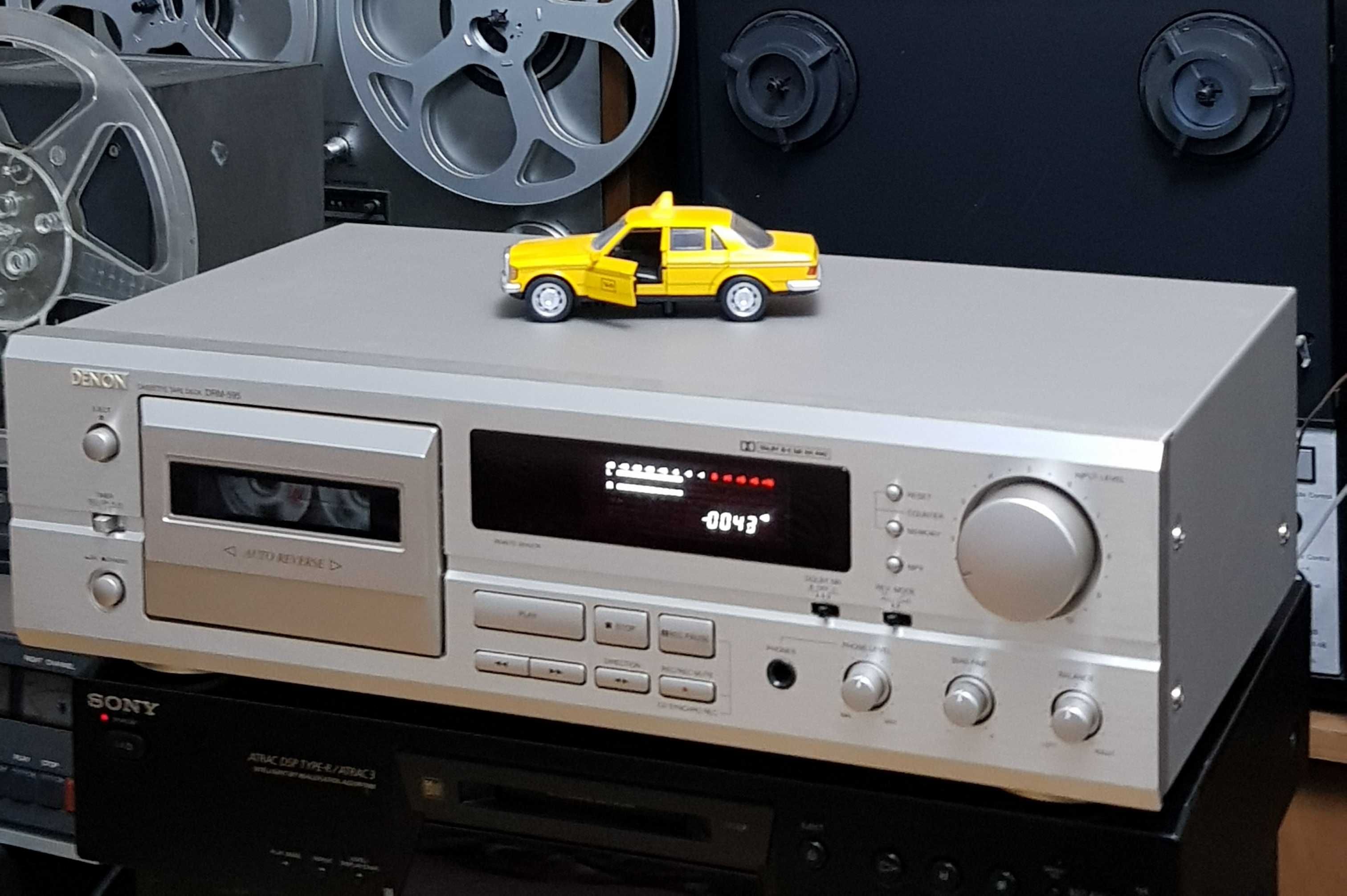 Casetofon Deck Audio Stereo Vintage DENON DRM595 SILVER (Autoreverse)