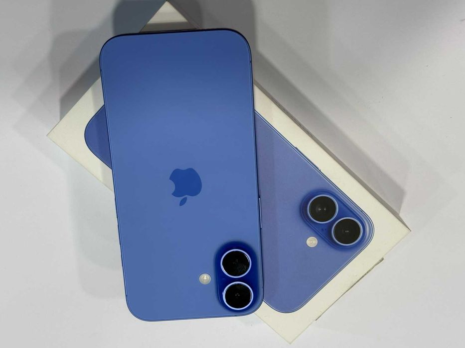 iPhone 16 • 128GB • Blue • 100% Battery Health • 0 Cycles