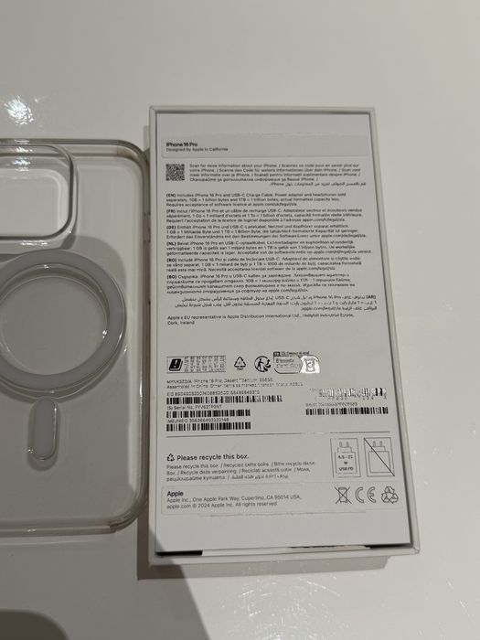 Iphone 16 PRO 256 - Desert Titanium + 2 huse de protectie