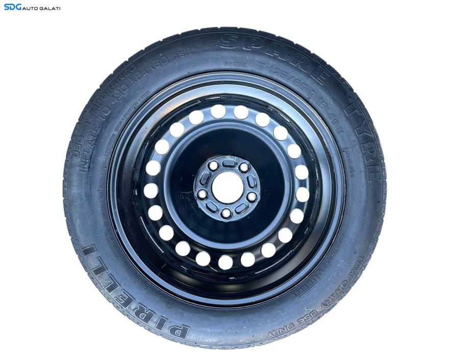 Roata Janta Tabla Rezerva Slim 5x108 T125 85 R16 Ford Focus 2 2004 - 2010 Cod 3S71-NA 3S71NA [B4216]