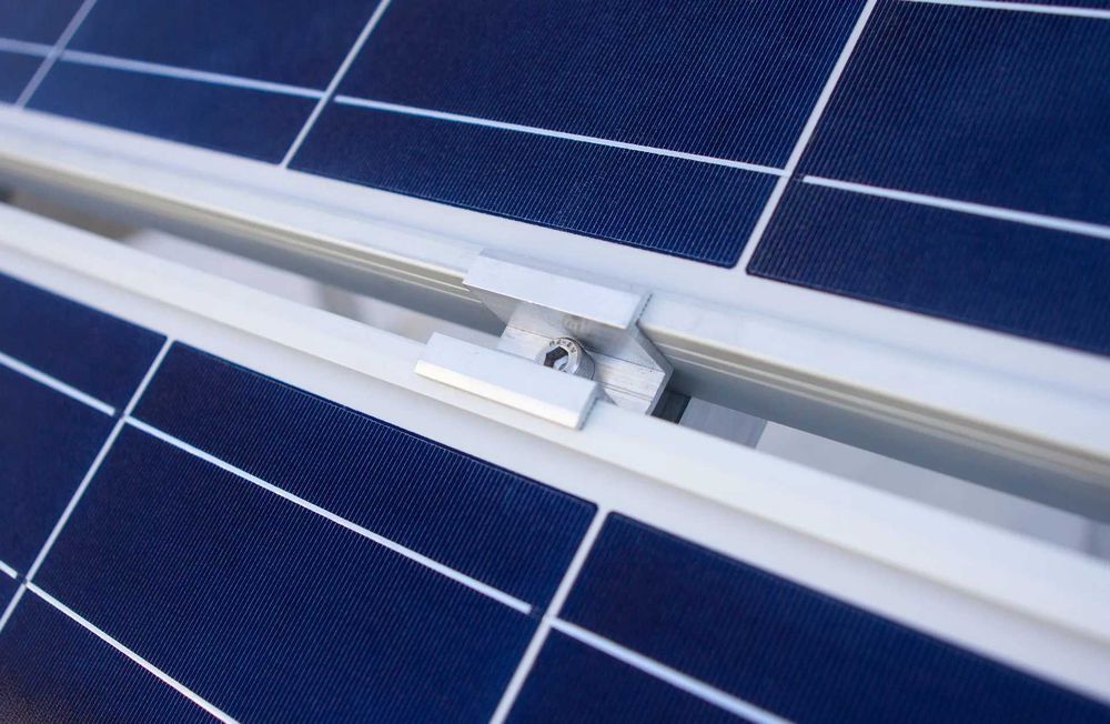 SET Clemă îmbinare panou solar șurub inox M8x25 și piuliță