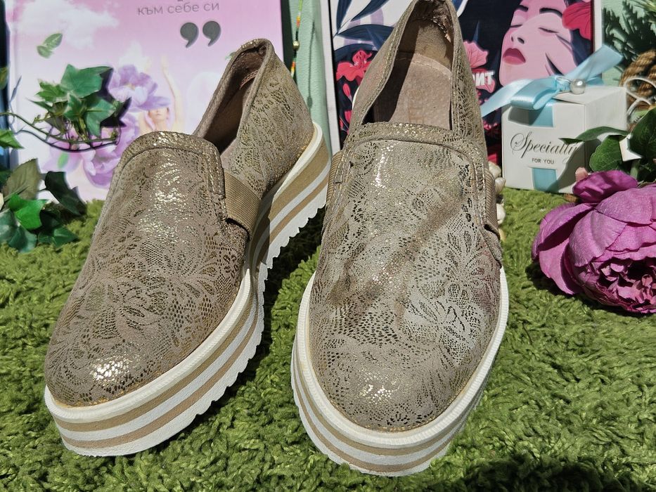 Leone обувки в златисто N38