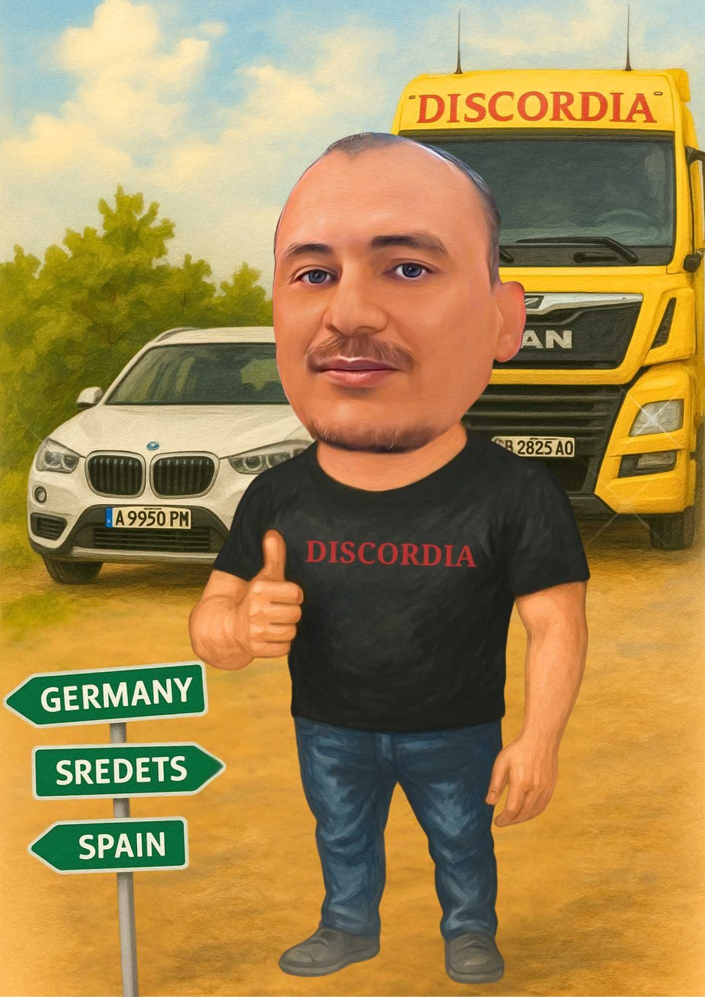 Дигитални Карикатури онлайн , изработка на дигитална карикатура