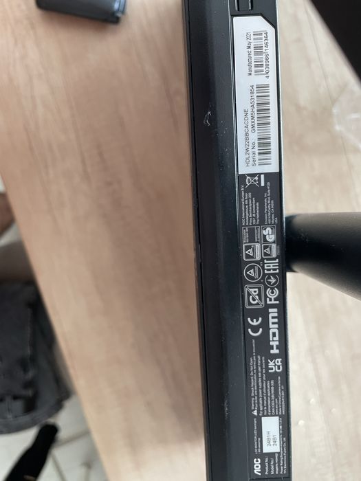 Monitor LED AOC 24B1H 23,6” Full HD