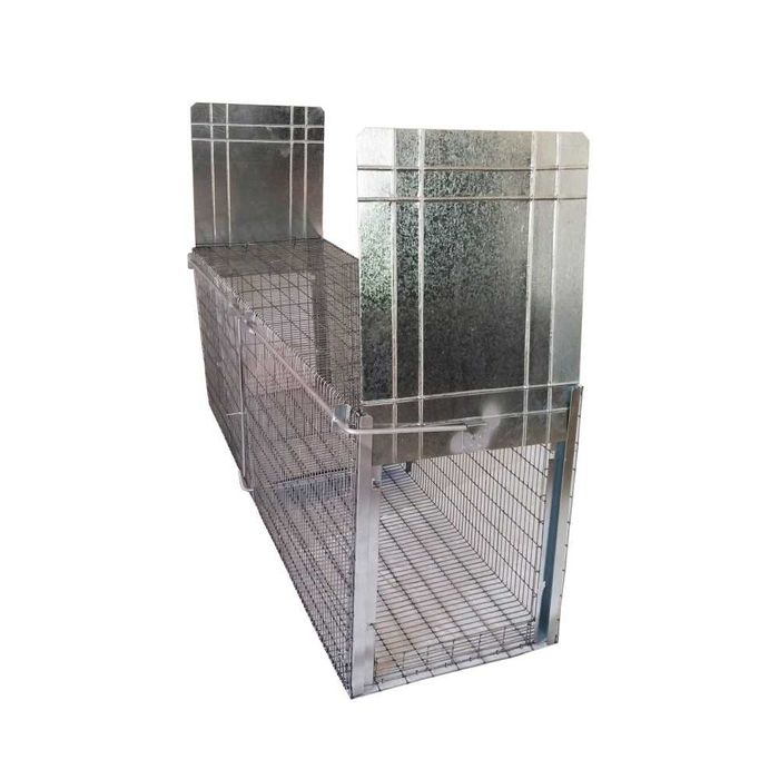 Capcană animale cu două intrări, 140x40x50 cm (momeală vie) Vulpe