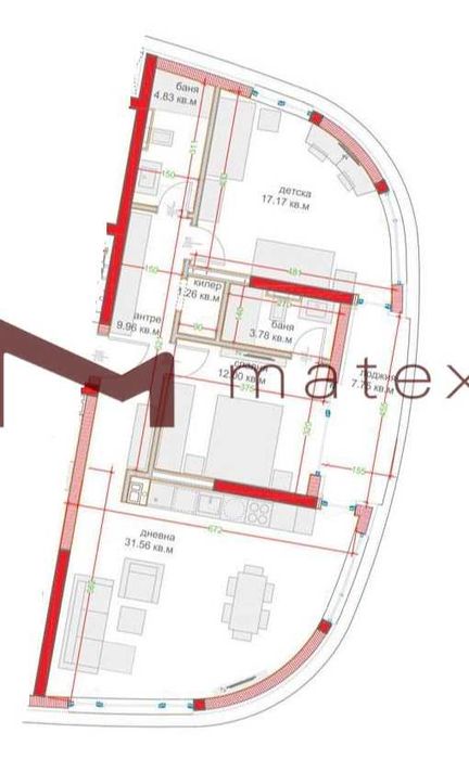 Продава се Тристаен апартамент в Варна, Трошево - 110 кв.м за 1955 €/кв.м - Снимка #15