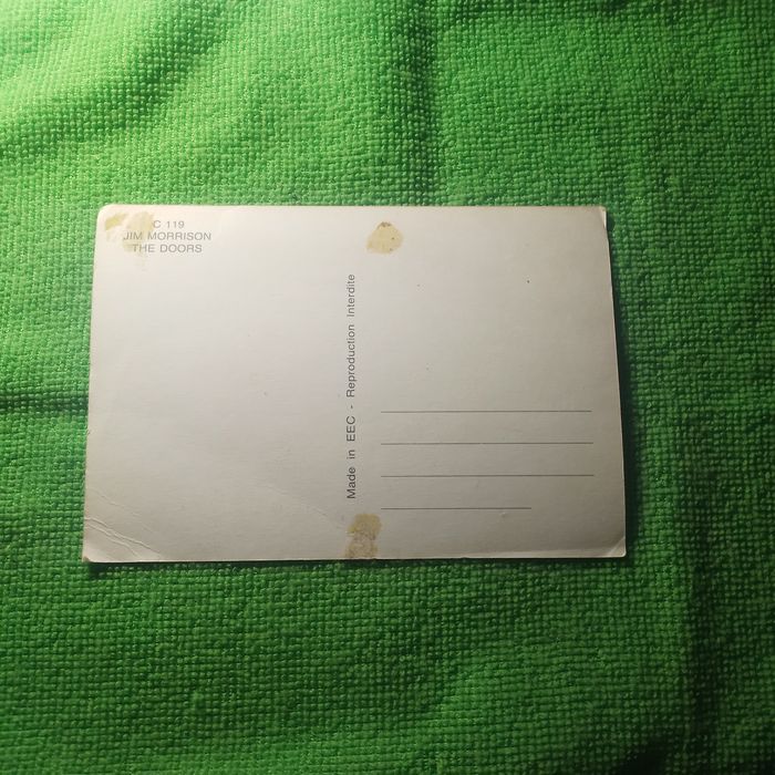 Carte postala cu Morrison