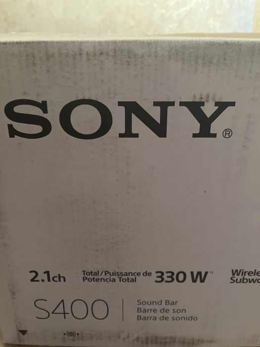 Продам саундбар sony s400, 2.1 330w, новый оригинал упаковка гарантия