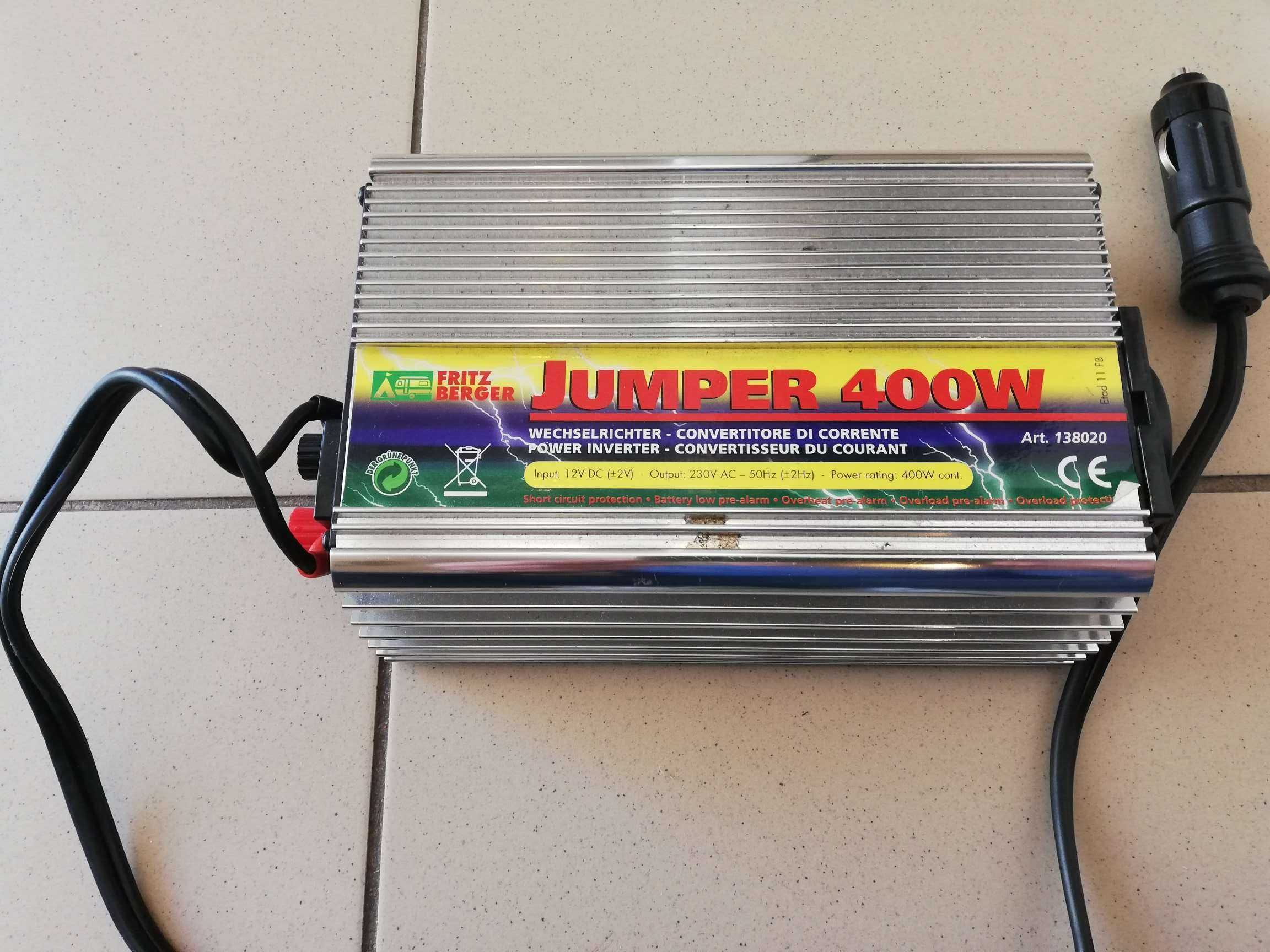 Invertor Berger 400W priza auto 12/220V camping rulota laptop