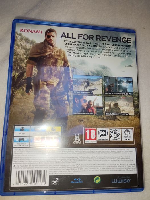 Metal gear solid the phantom pain ps4 ps5 playstation 4