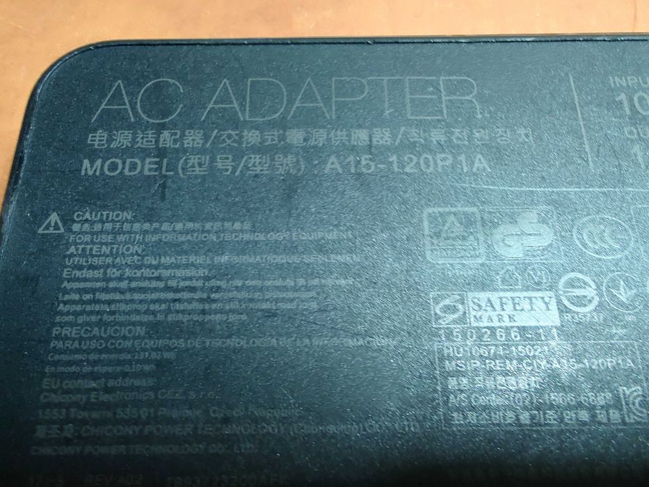 Incarcator Alimentator Original laptop Asus 19V 6.3A 120W A15-120P1A