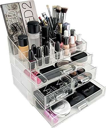 Caseta cu sertare cutie organizator cosmetice sau bijuterii