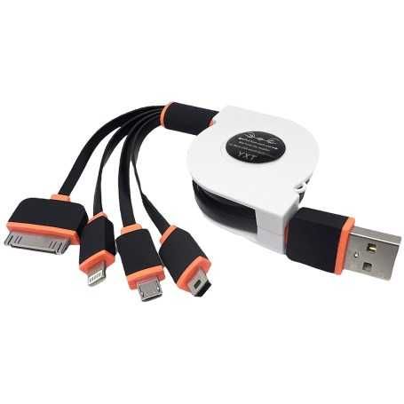 Cablu extensibil USB, iPhone Lightning, iPhone 30 pini - 1m