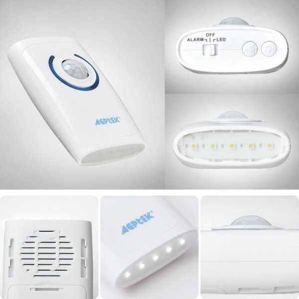 Безжичен звънец, аларма 4 в 1  с LED индикатор и 36 мелодии AGPTEK