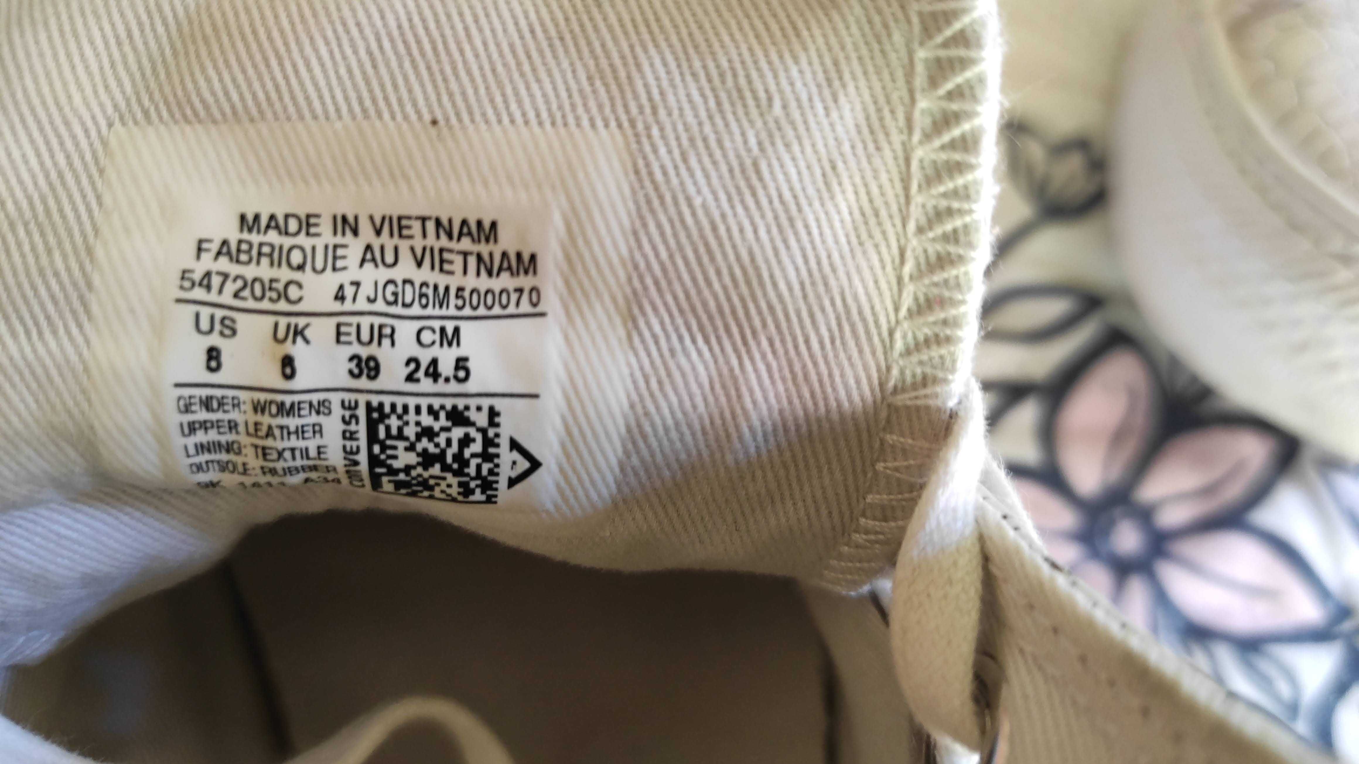 Кецове Converse Chuck Taylor Ct Tri ZIP HI 547205c Bianco размер 39