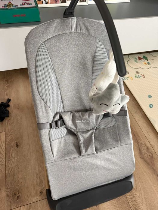 Fotoliu balansoar 2 în 1 Moby-Sistem LILY - gri