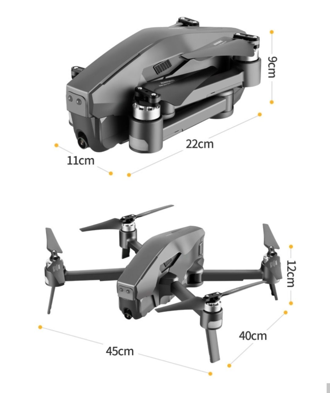 Drona profesionala camera 6K, Distanta 2000M,GPS,Zbor 28 min,Card,Noua