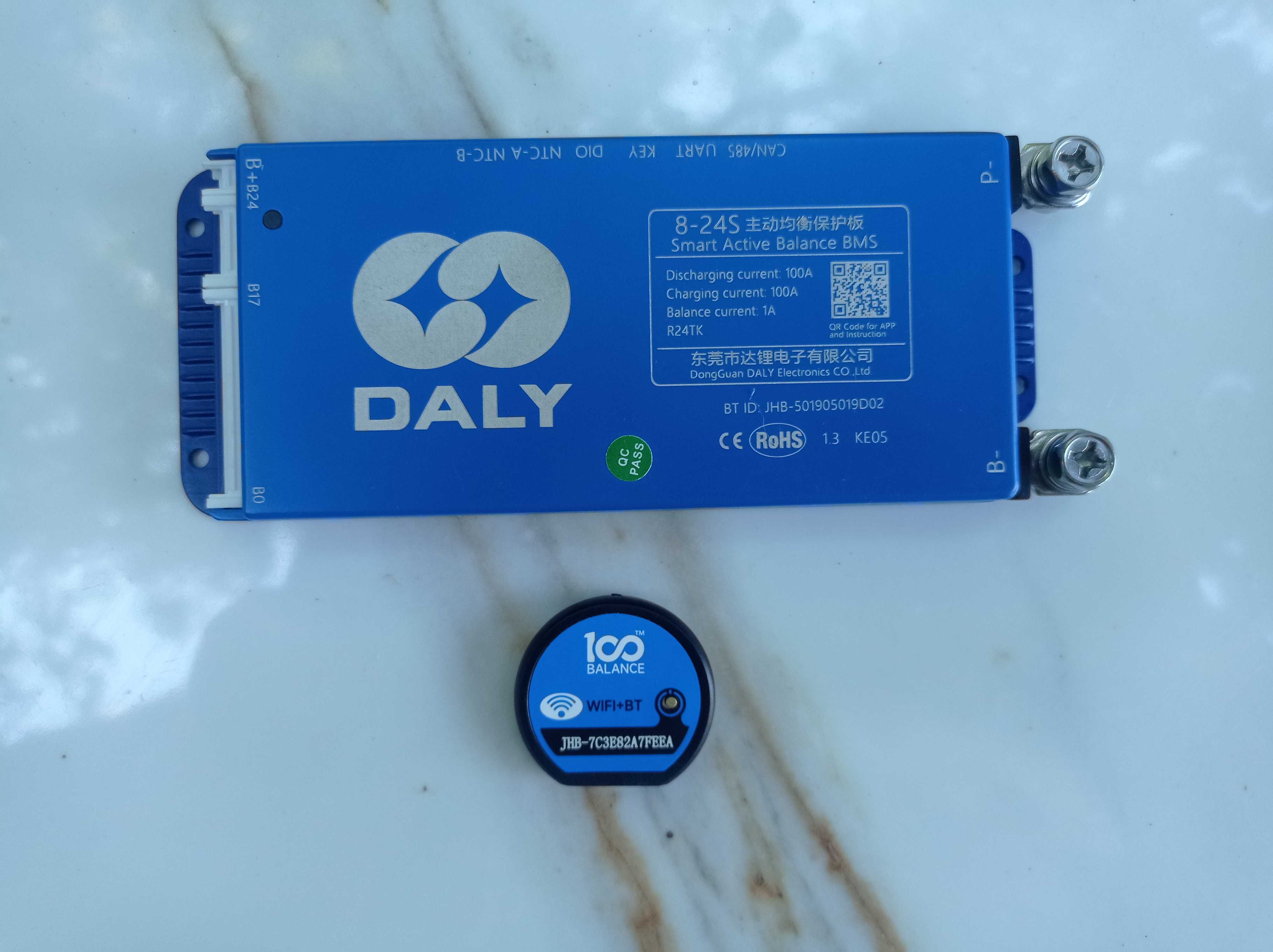 BMS 100A DALI 1A balance