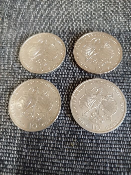 Moneda 10 euro argint