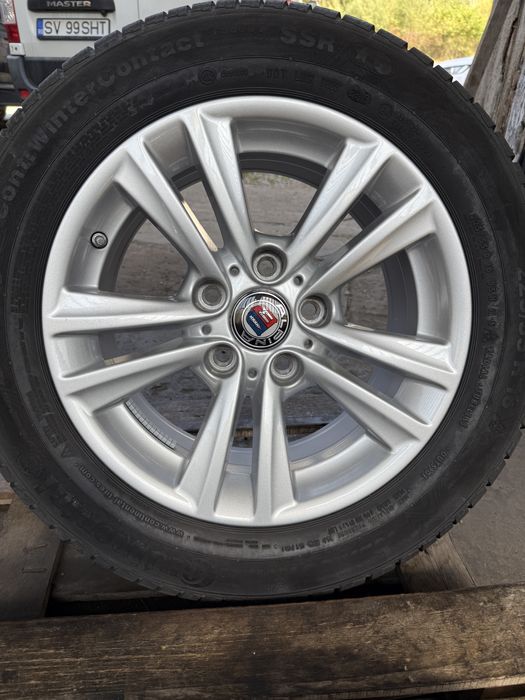 Jante aluminiu originale BMW style 656 cu anvelope de iarna 225/55 R16