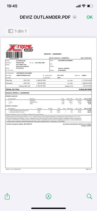 Navigatie dedicata Mitsubishi Outlander 2014-2017