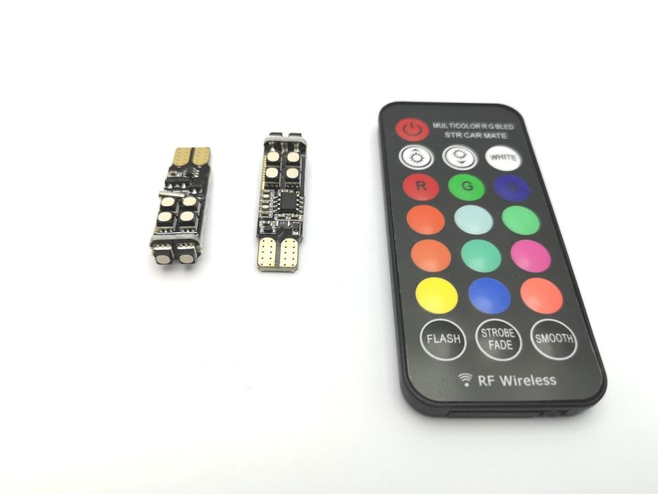 W5W/T10 LED Цветни ЛЕД/диодни крушки за Габарити