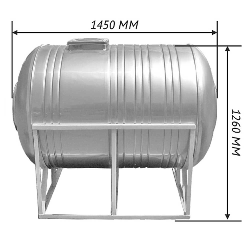 Накопительная емкость 1 куб (1000 литров) для питьевой воды