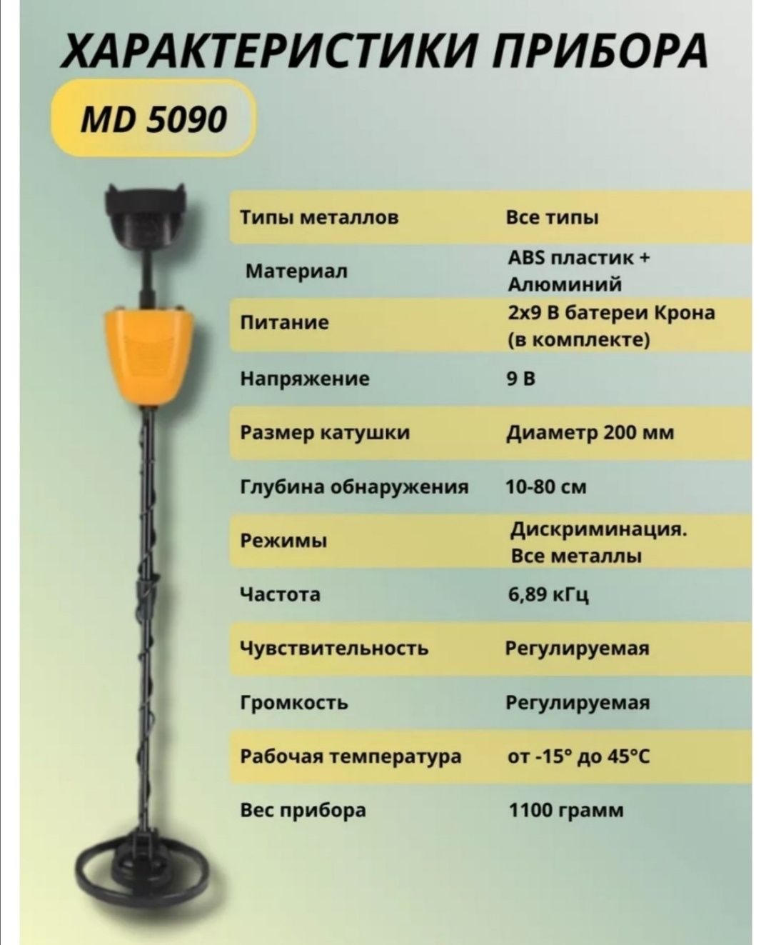Дешёвый металлоискатель Md5090