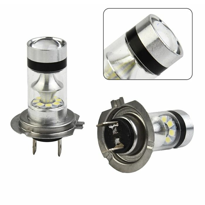 Set Două Becuri Led Qud H7 5000lumeni/6500K/50W