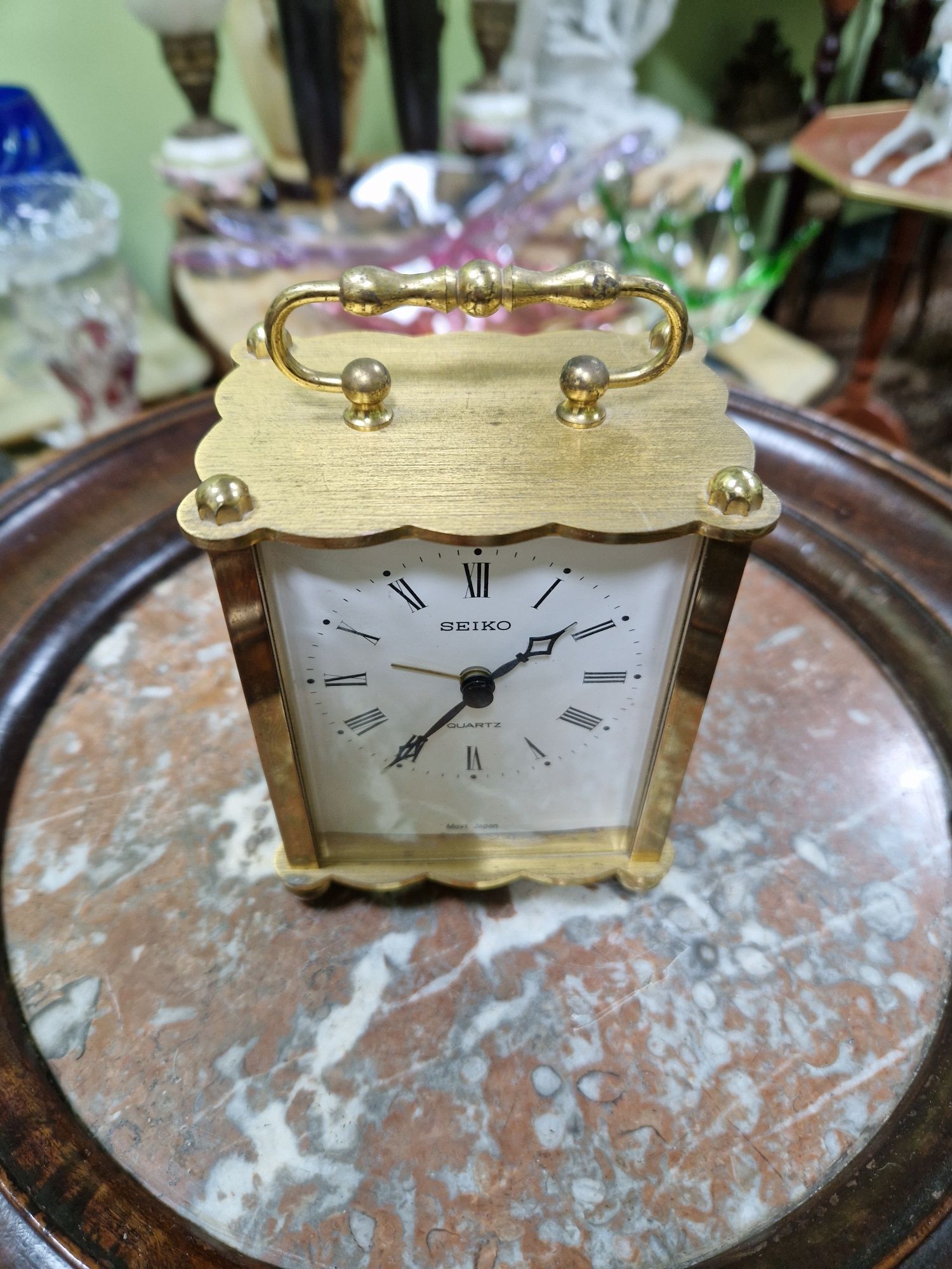 Рядък японски будилник от месинг- Seiko