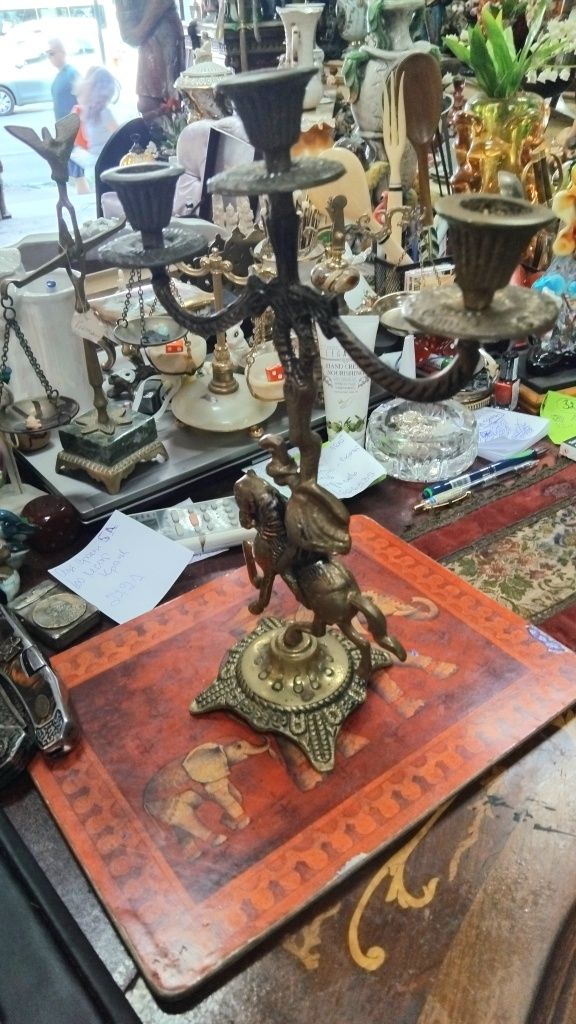 Старинен антикварен свещник!