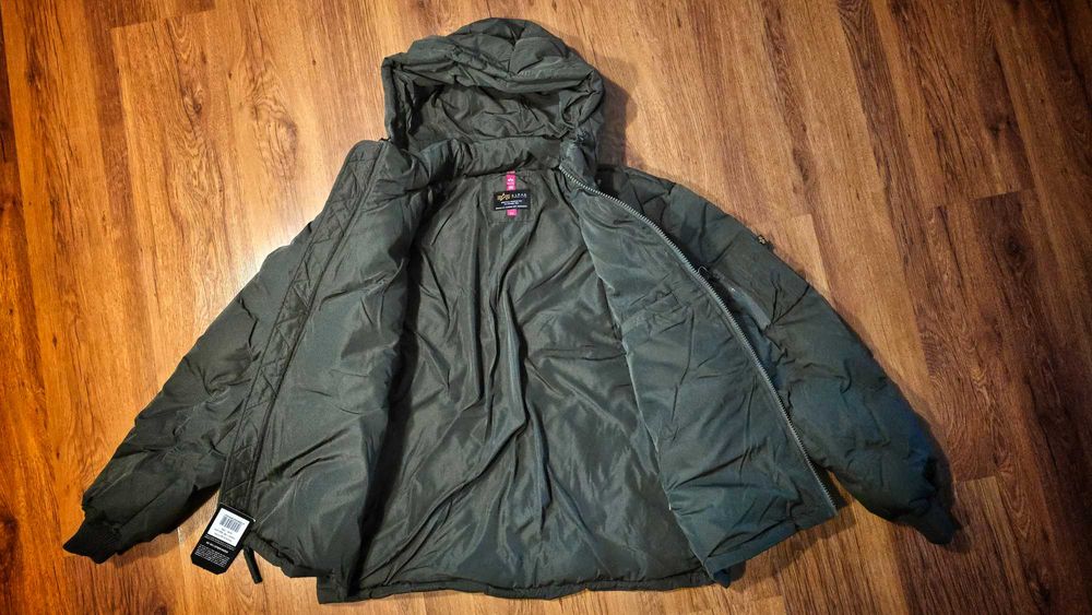 ALPHA INDUSTRIES Logo Puffer яке с качулка 3XL мъжко