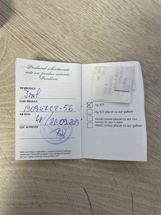 Inel Pandora cu pietre