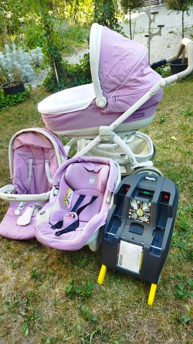Set cărucior sport, landou scoica scaun masina isofix Peg Perego 1200